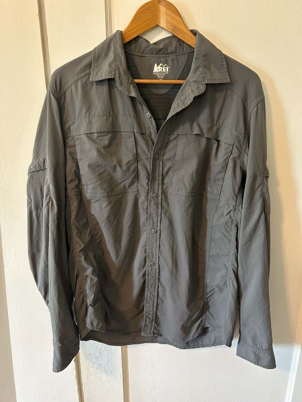 REI Men's Long Sleeve Hiking Shirt Size M